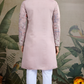 Designer Peach Viscose Silk fancy kurtas for men