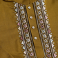 Golden Olive Open Koti Style Kurta Pajama Set for Men