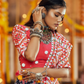 Black Maslin Cotton Digital Printed Work Navratri Lehenga