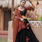 Heavy Dupatta with Black Chaniya Choli for Navratri