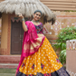 Beautiful Print with Yellow Chaniya Choli for Navratri