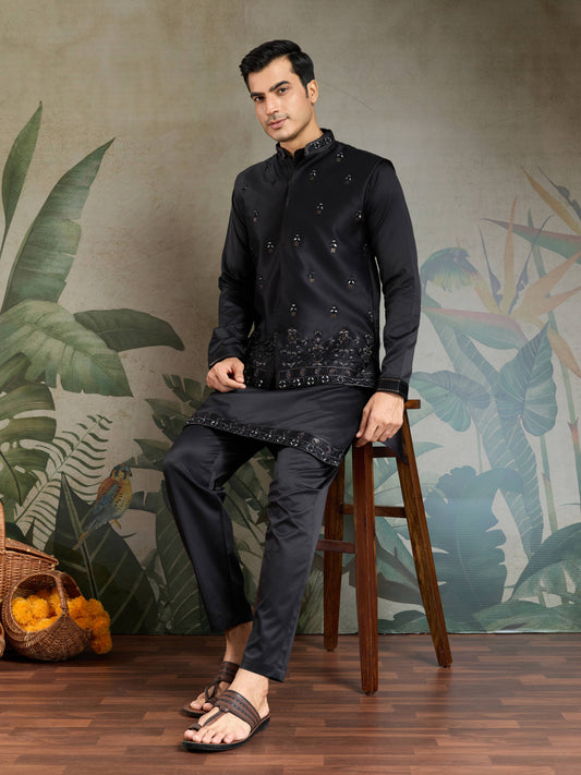 Ethnic Wear Trending Kurta Koti with Pajama for Men