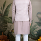 Designer Lavender Kurta & Open Koti for Men