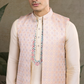 Traditional Beige Kurta Set with Koti Jacket