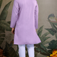 Dusty Pink Mirror Work Kurta for Men - Designer Wear