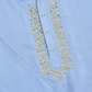Festive Wear Blue Silk Kurta with Jacquard Koti