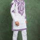 Purple Color Digital Printed Gents Kurta Pyjama