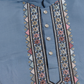 Blue Gray Open Koti Style Full Kurta Pajama Set for Men