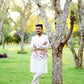 PINK FLORAL KOTI KURTA SET