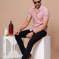 BABY PINK HANDBLOCK PRINTED SHIRT