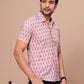 BABY PINK HANDBLOCK PRINTED SHIRT