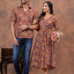KALAMKARI FLORAL HANDBLOCK PRINTED SHIRT AND DRESS