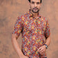 KALAMKARI FLORALHANDBLOCK PRINTED SHIRT