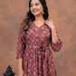 GEOMATRIC HANDBLOCK PRINTED DRESS
