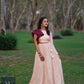 Ruffle blouse and lakhanvi chaniya set